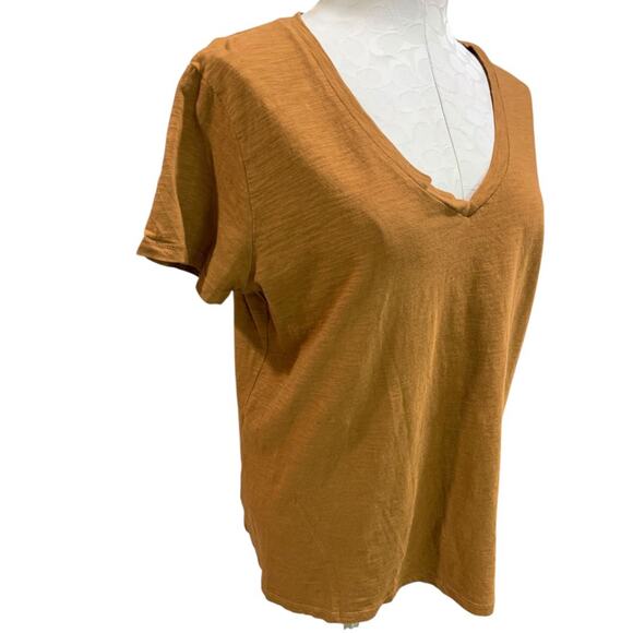 Size XL Universal Thread Brown V-Neck Womens Tshirt - Picture 5 of 6